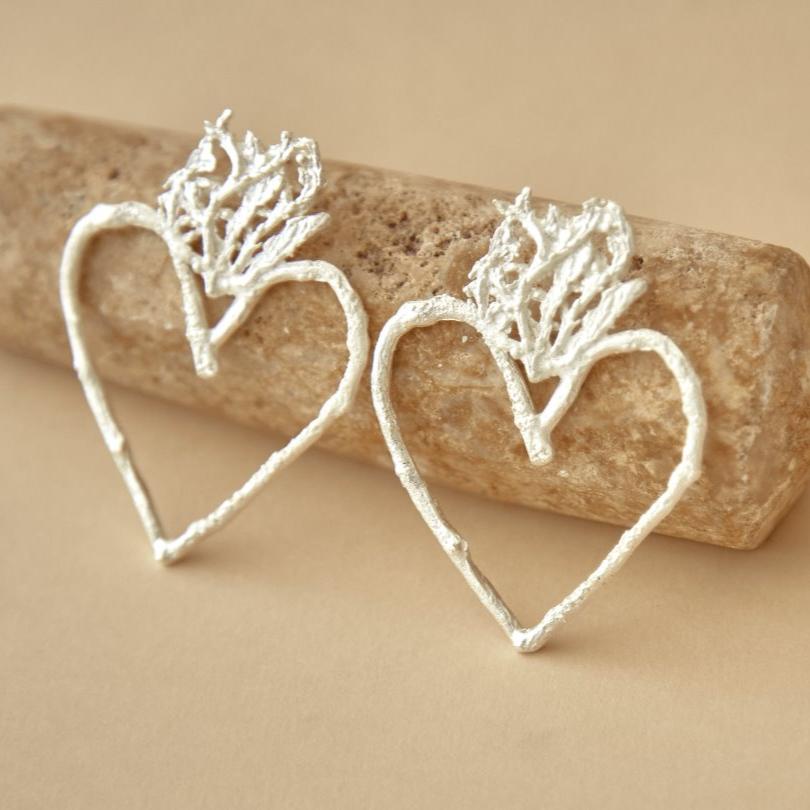 HEART BRANCH EARRINGS – TheVega